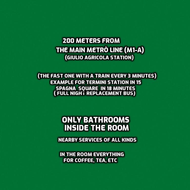 B&B Near Metro' Central Line - Only Wc In The Rooms 15 Minutes To Termini Station 20 To Spagna Square - In The Night Bus Rome Luaran gambar